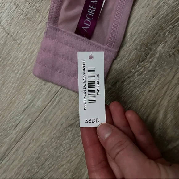NWT Adore Me Women’s Diara Contour Mauve Mist Bra - Size 38DD - Picture 4 of 8